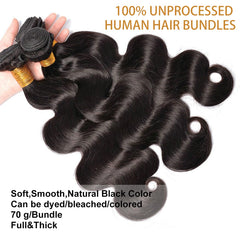 Smoothair Body Wave Bundles: longitud real de 8 a 24 pulgadas para elegir.