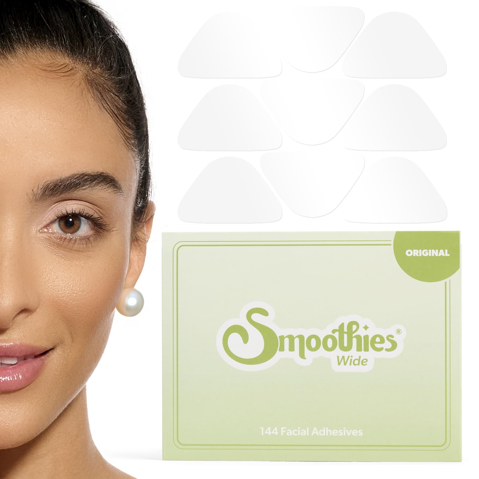 Parches Smoothies para arrugas en el rostro durante la noche, suavizan líneas finas.