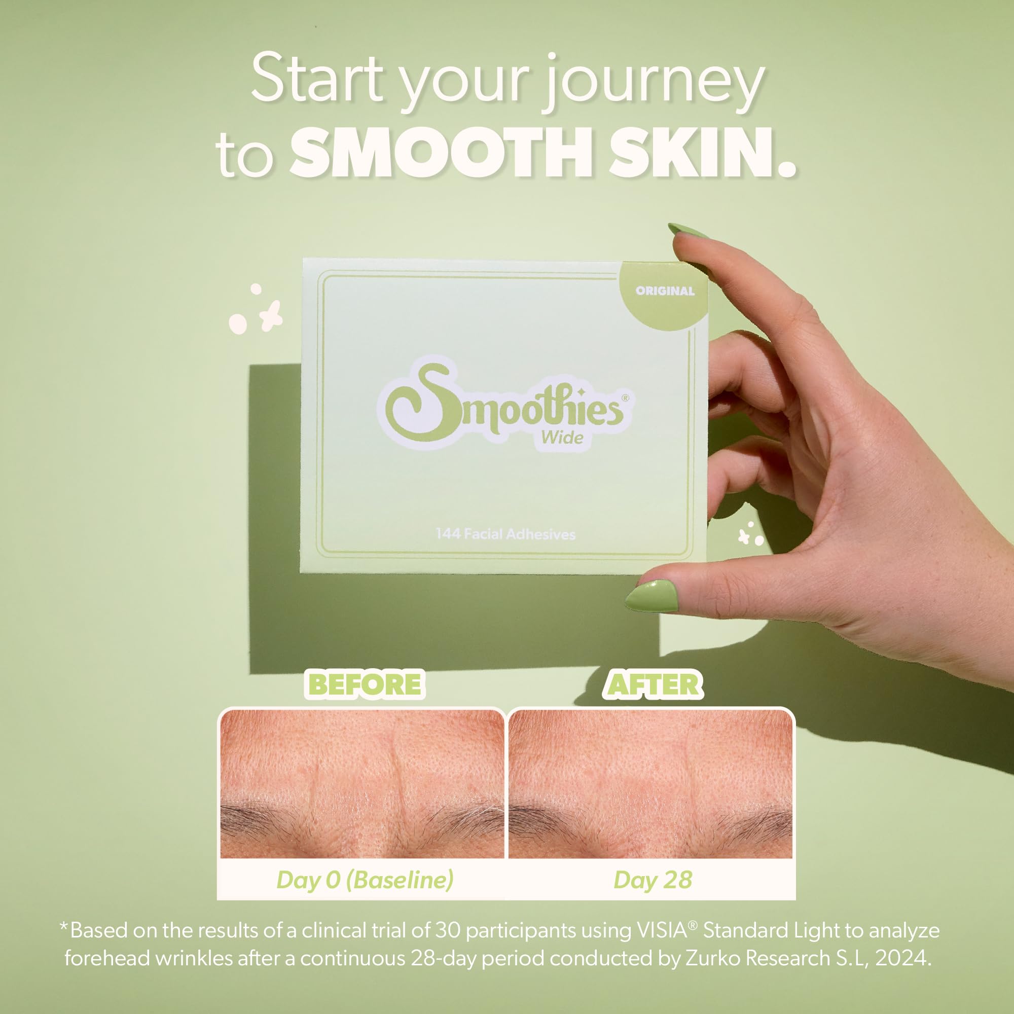 Parches Smoothies de uso nocturno pueden combinarse con serums e hidratantes.