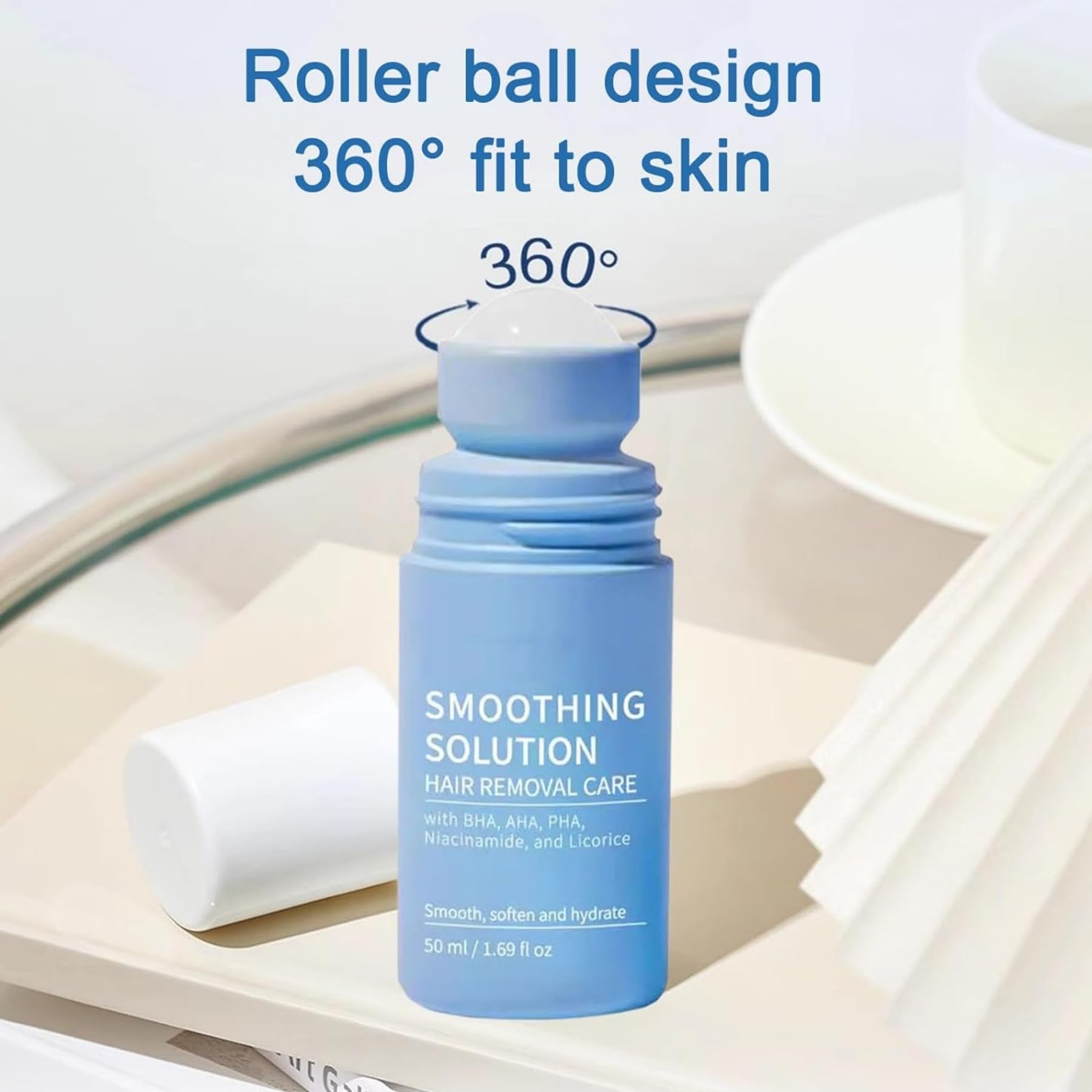Smoothing Solution serum-uso-cara-piernas-zona-bikini para comodidad.
