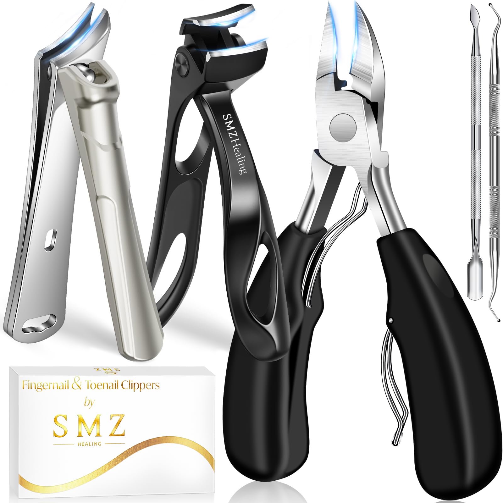SMZHealing corta-unas con apertura grande para uñas gruesas y fáciles de cortar.