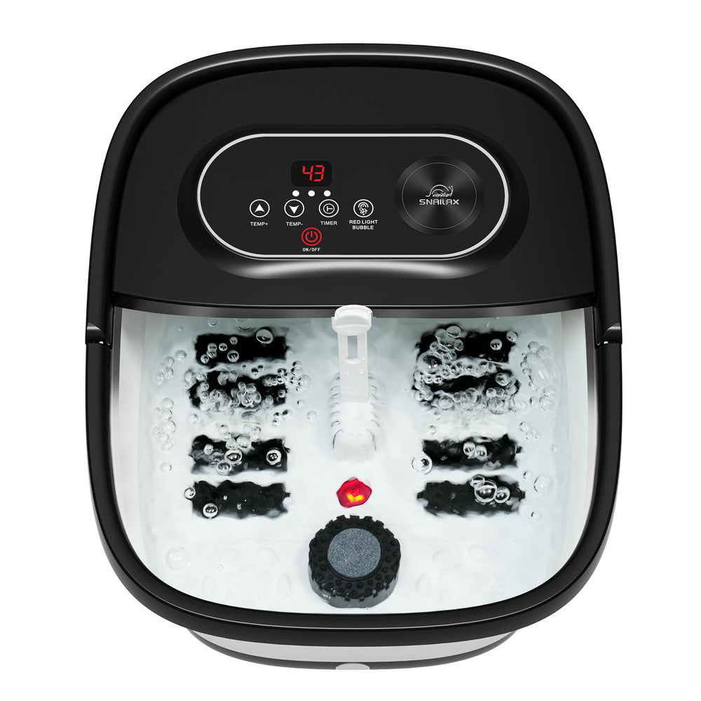 Spa para pies Snailax con calor: alivio suave para pies cansados