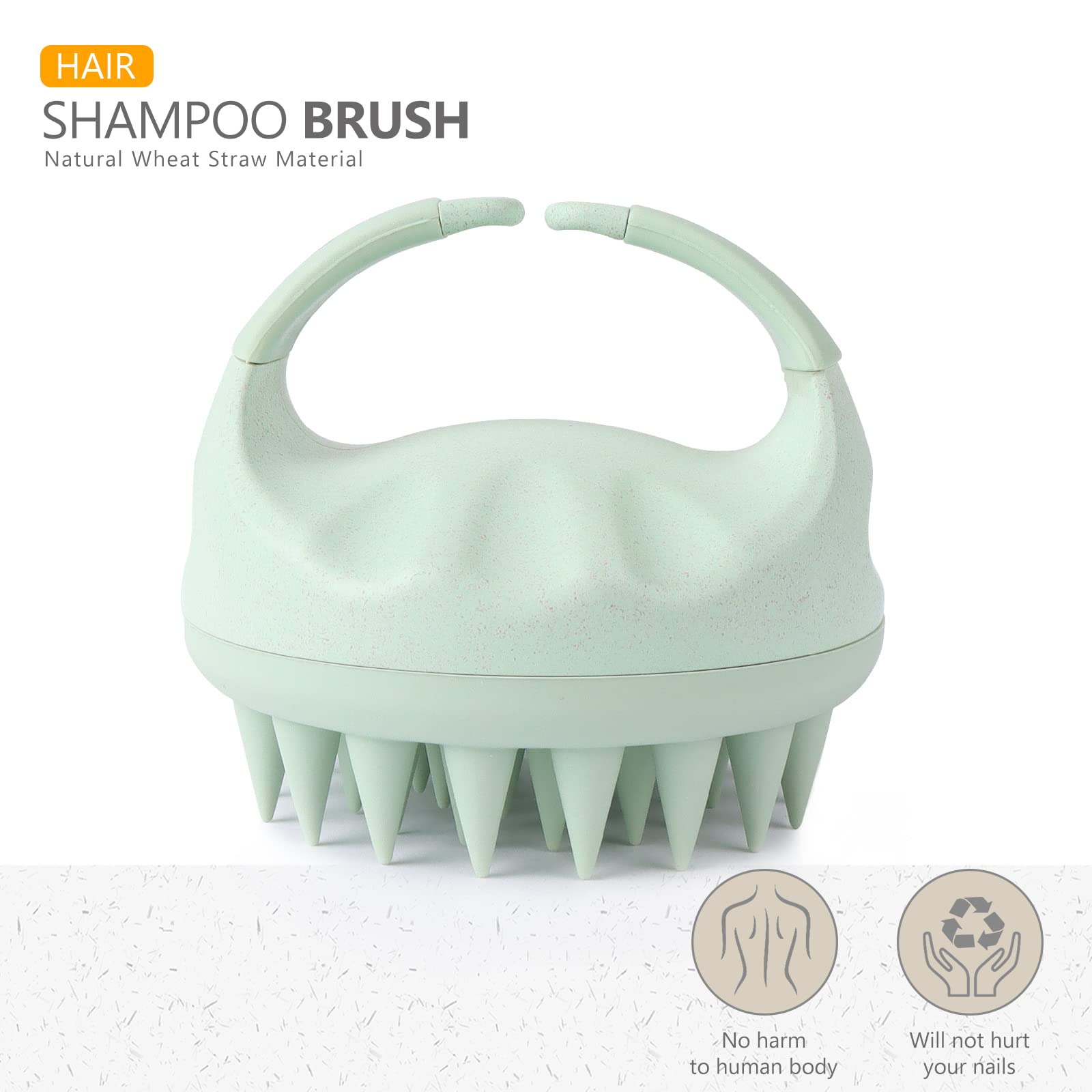 Cerdas de silicona suave de Sndyi para exfoliar sin tirar del cabello.