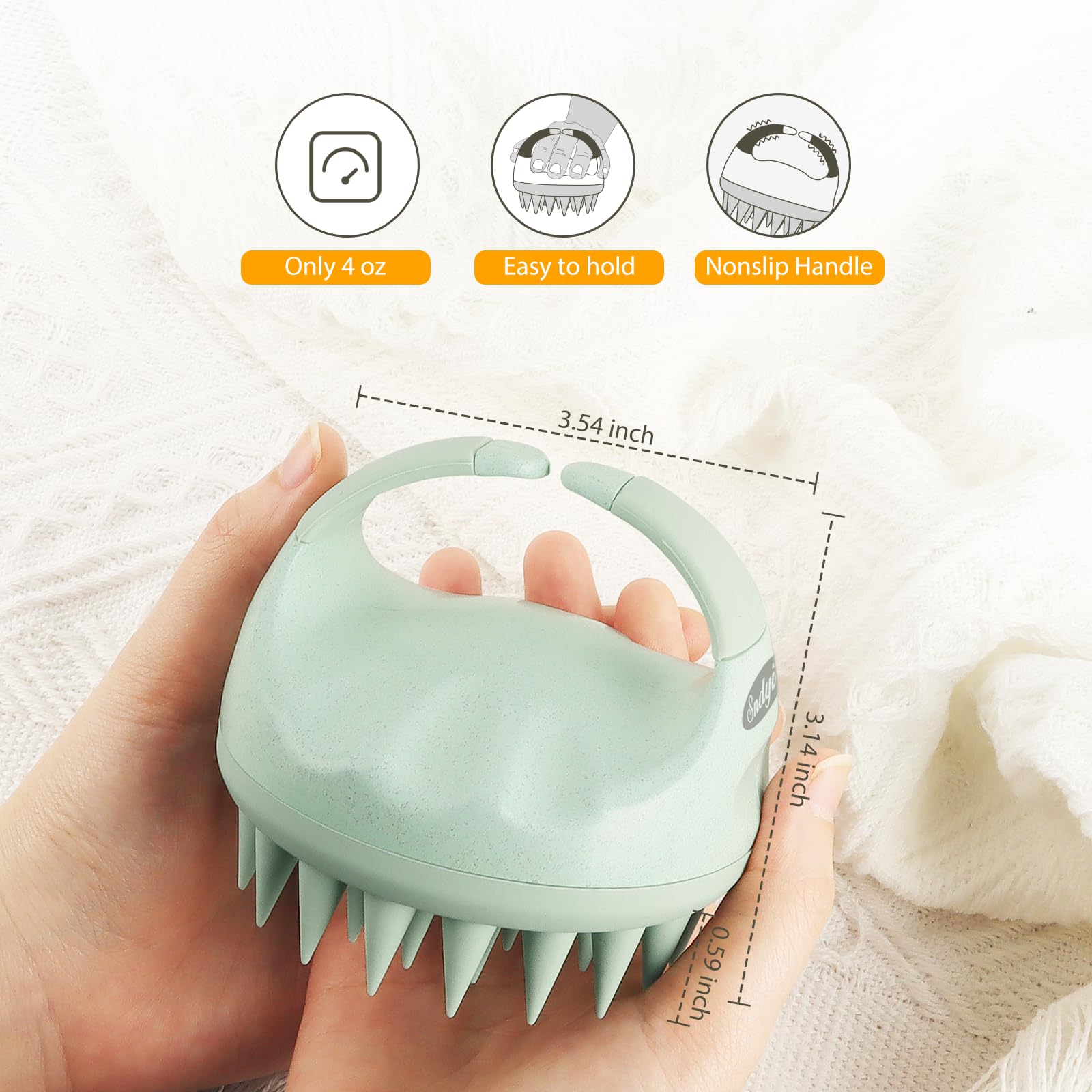 Diseño ergonómico Sndyi con mango antideslizante para un agarre estable.