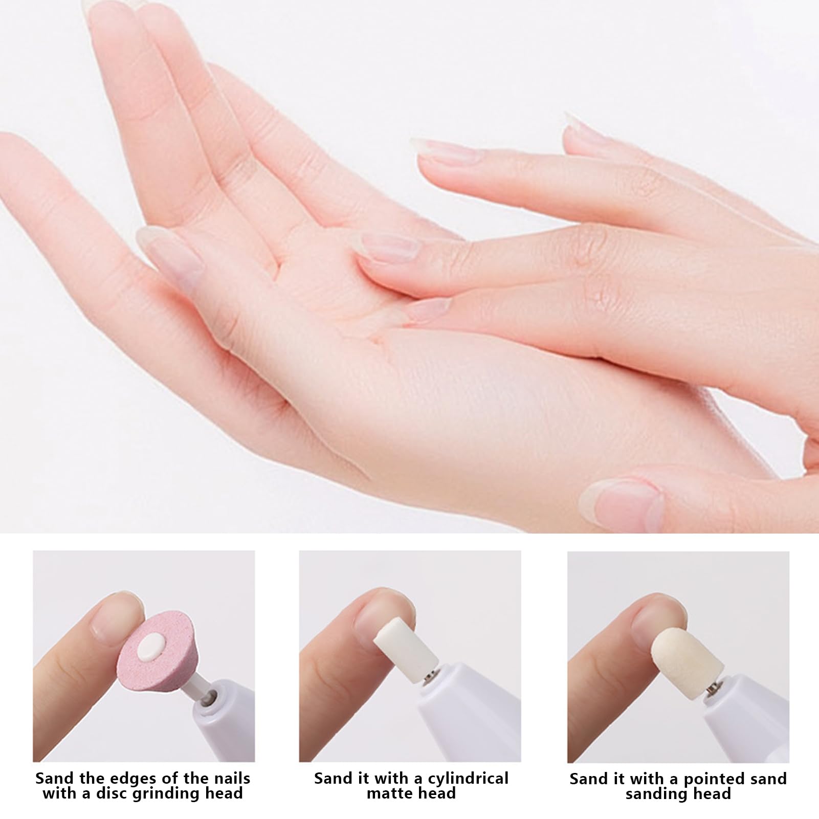 Bandas de lijado Snmzlc número 120 para acabado refinado de uñas.