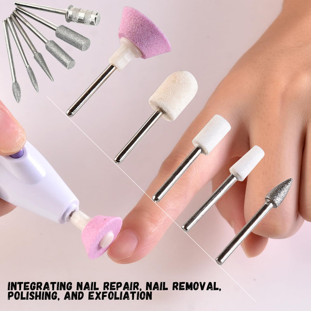 Uso profesional en taladro de uñas con kit Snmzlc.