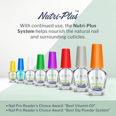 SNS Gel Top Coat is 10-free for healthier-looking nails.