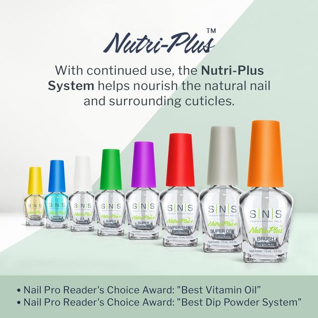 SNS Base Coat enriquecido con Nutri-Plus para uñas más sanas