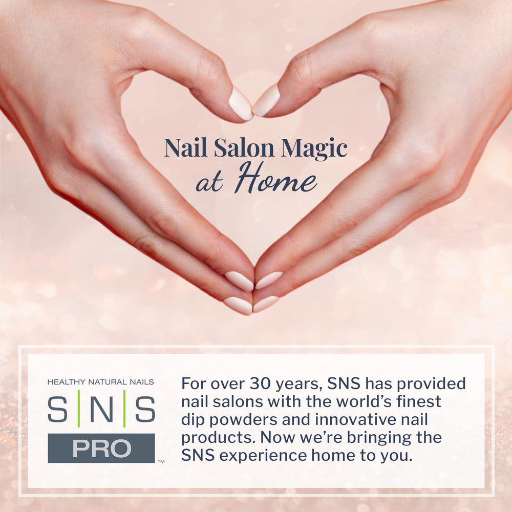 SNS Gel Top Coat strengthens nails with flexible, durable shine.