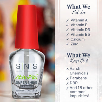 SNS Gel Top Coat offers low odor and no UV lamp requirement.
