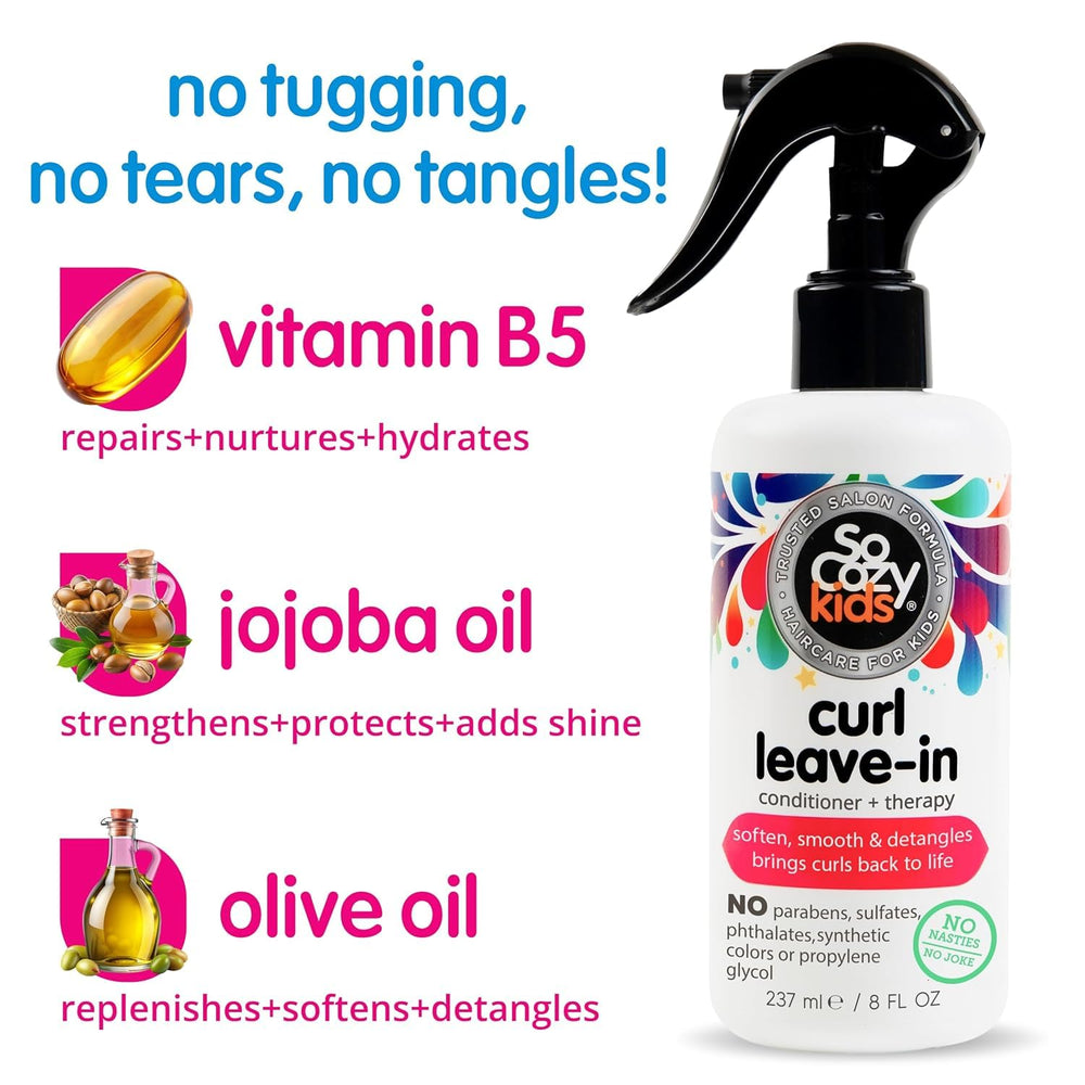 So Cozy contiene keratina y vitamina B5 para fortalecer y suavizar el cabello.