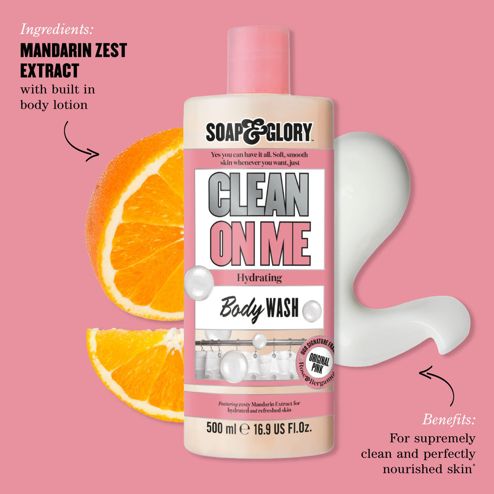 Soap & Glory Clean on Me: uso 2 en 1 para limpiar y humectar