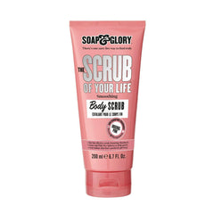Soap & Glory Original Pink exfoliante corporal, frasco; piel suave lista para hidratar.