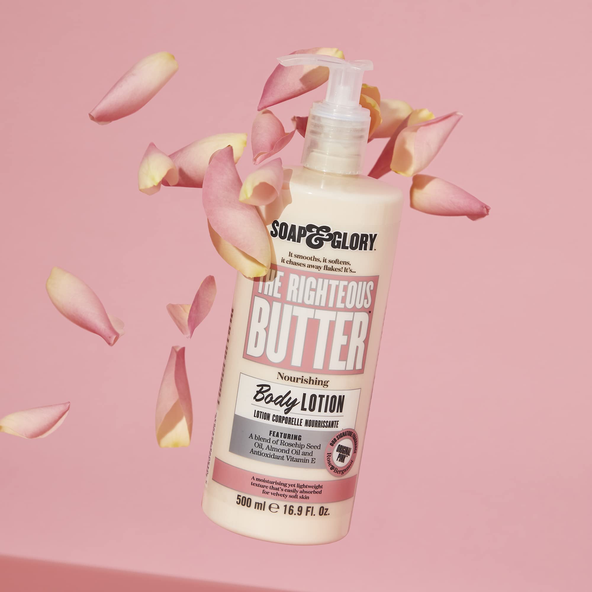 Fragancia floral de Soap & Glory Original Pink persiste tras la ducha.