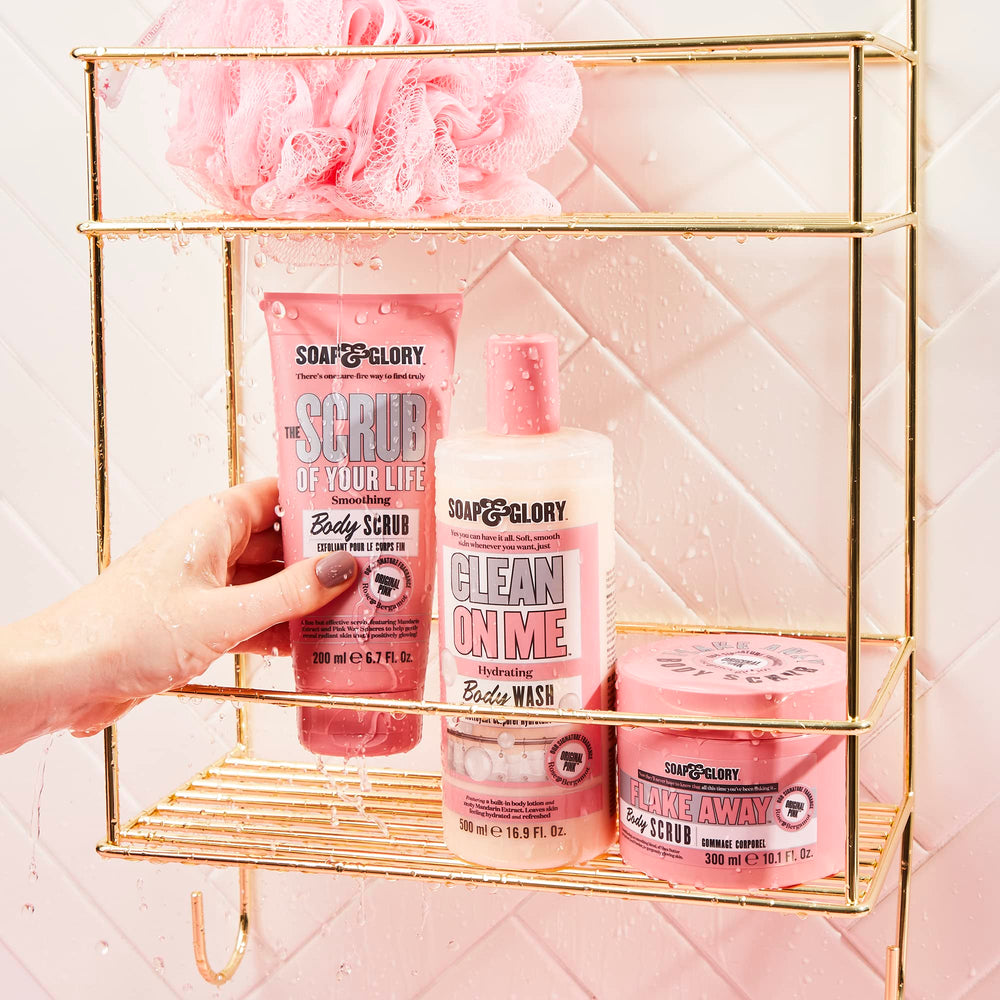 Manteca de karité e hidratación en el exfoliante Original Pink para piel nutrida.