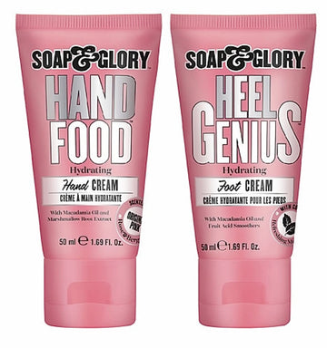 Set de Soap & Glory: empaque elegante para regalo de manos y pies.