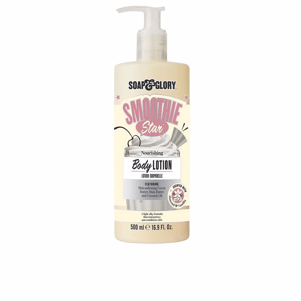 Soap & Glory Smoothie Star loción corporal, hidratación profunda con cacao y coco