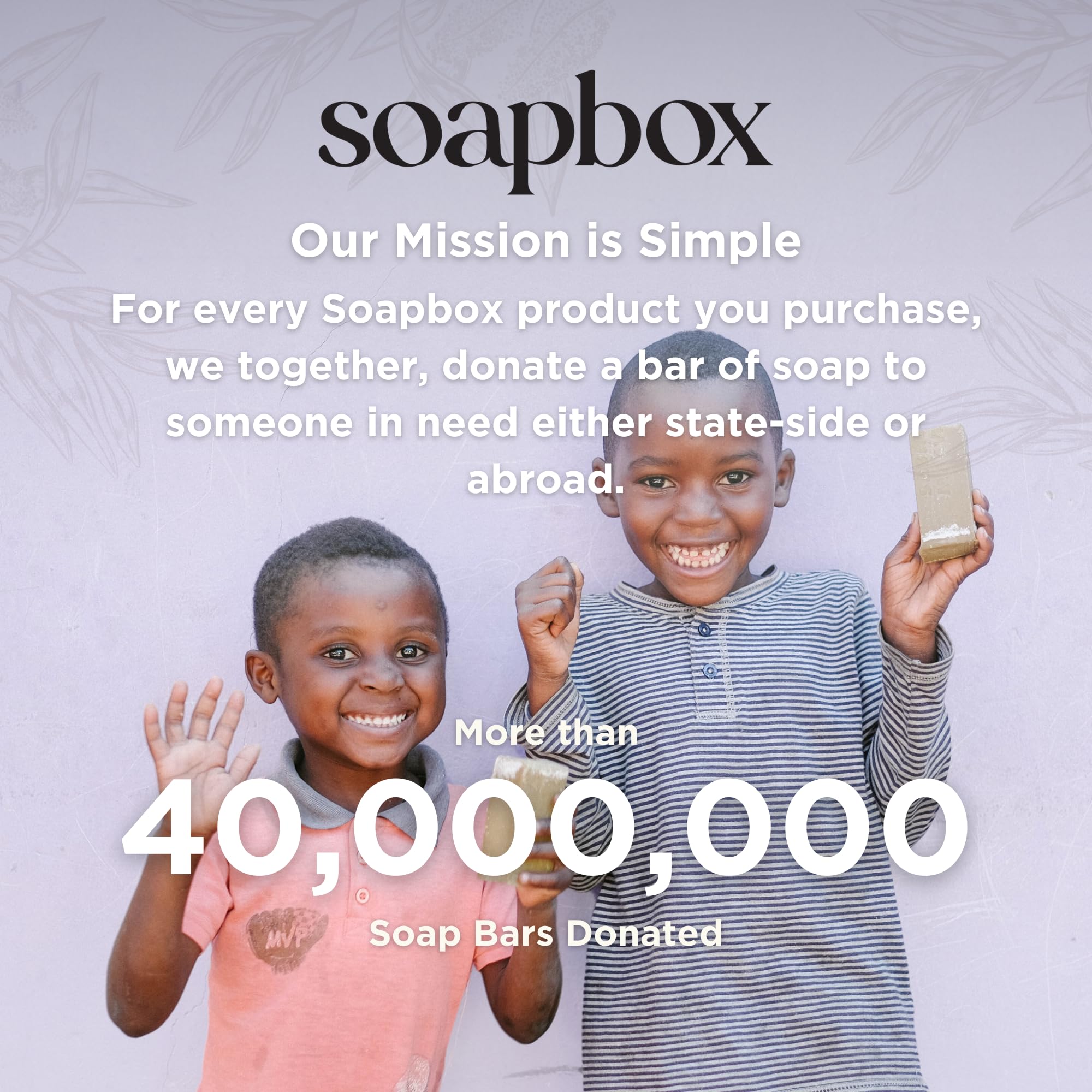 Soapbox dona una barra de jabón con cada compra, comparte esperanza mediante código Esperanza.