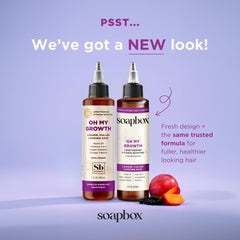 Soapbox Oh My Growth: aplicación suave en cabello para mayor volumen.