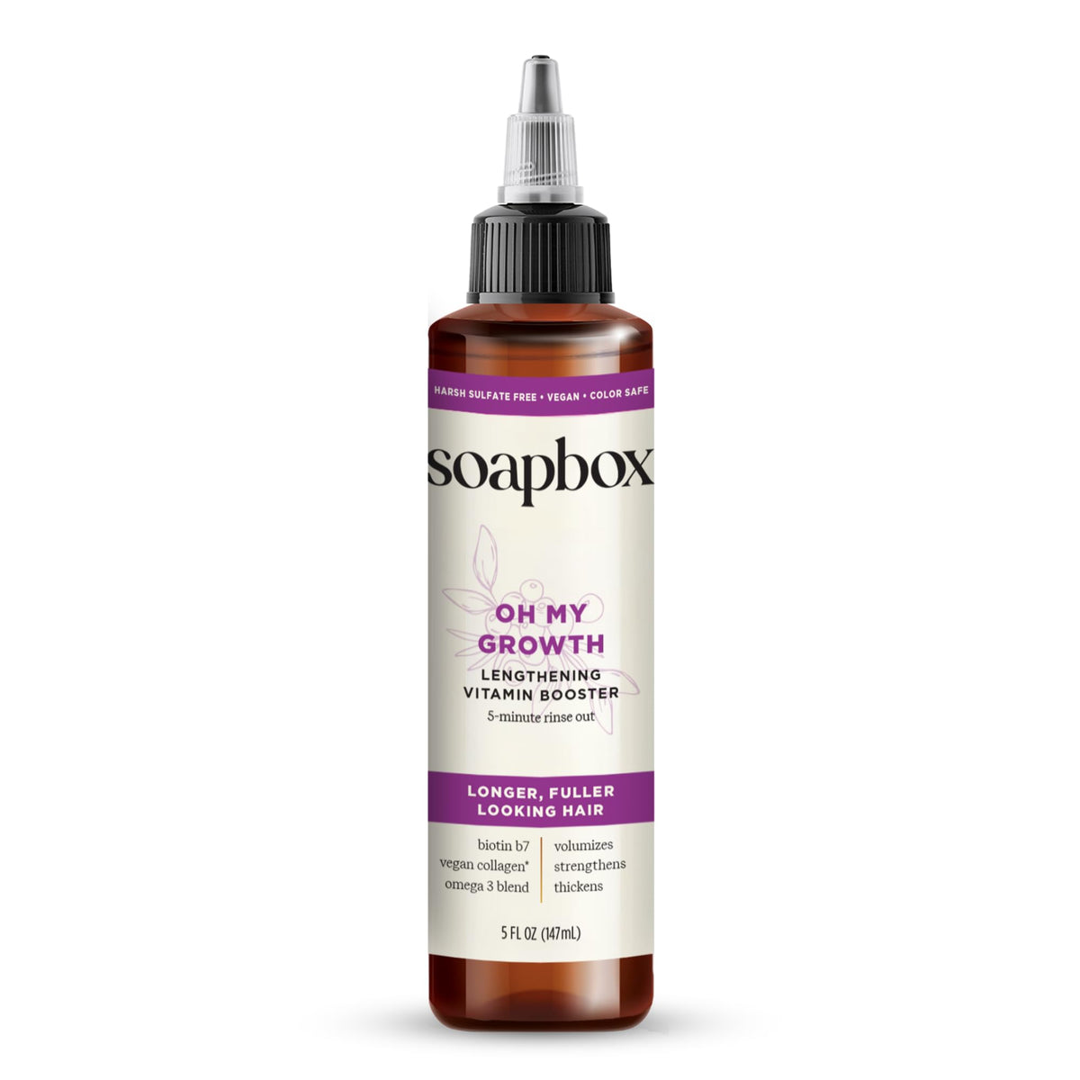 Soapbox Oh My Growth: botella para tratamiento capilar y uso diario.