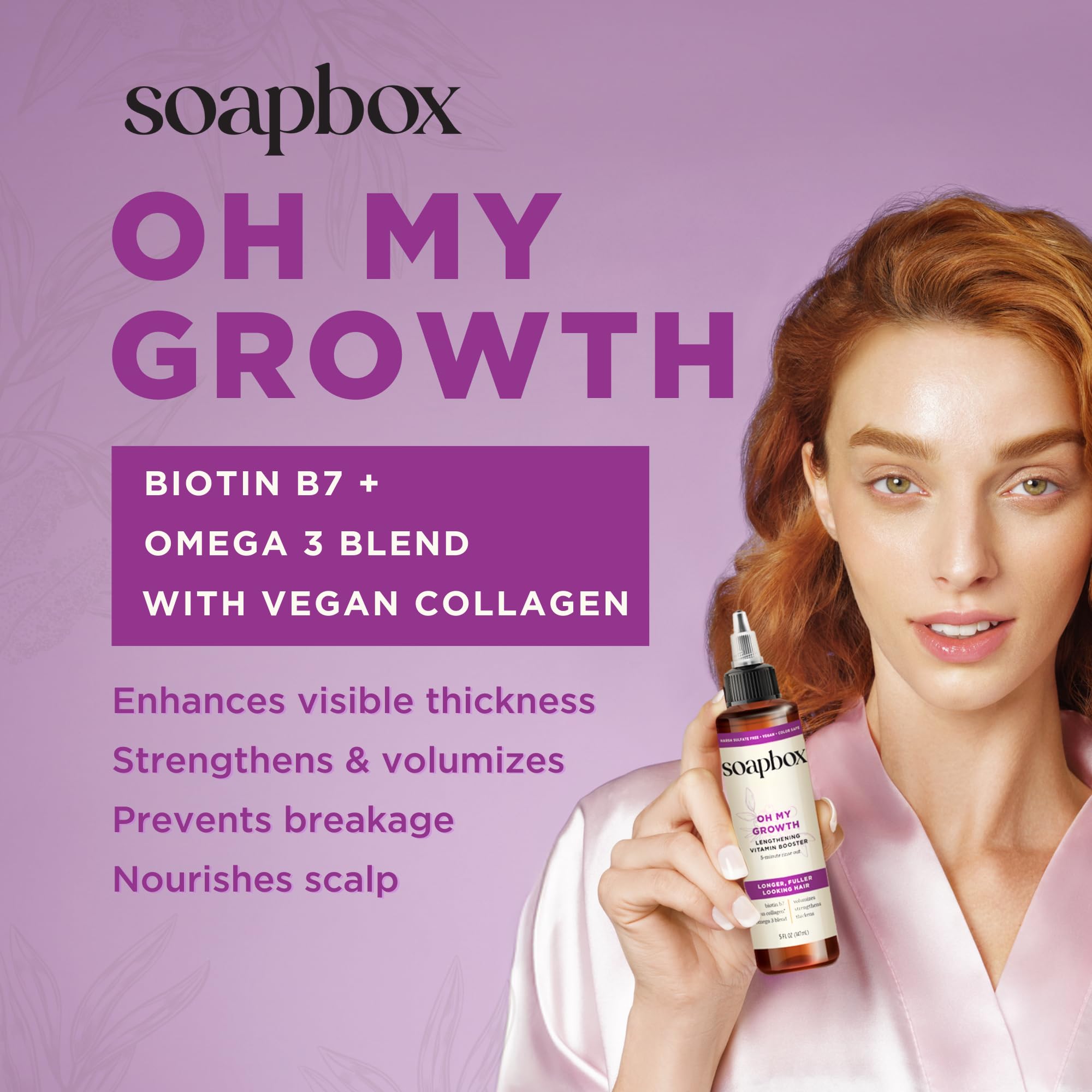 Soapbox Oh My Growth: textura cremosa que se reparte fácilmente