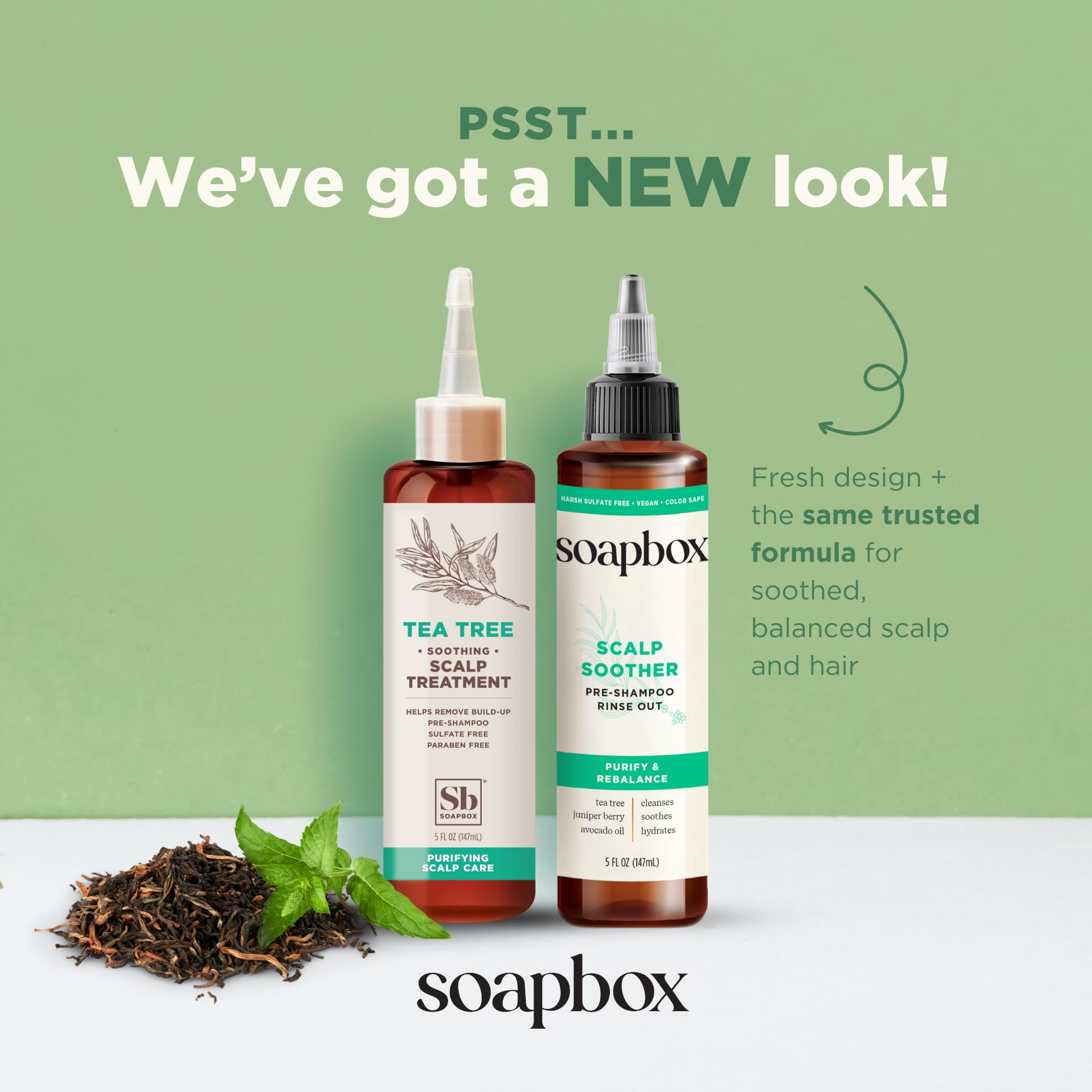 Soapbox Scalp Soother, aplicación en mano para limpieza suave del cuero cabelludo.