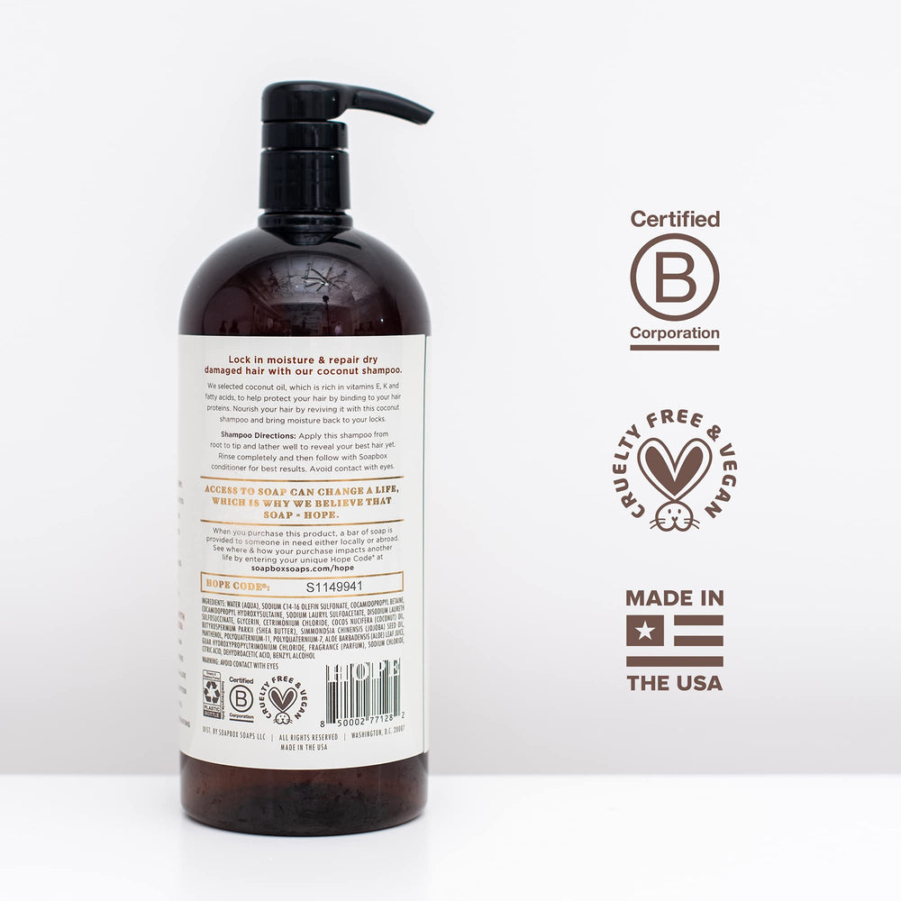 Soapbox shampooing coco usage quotidien, routine capillaire simple et efficace