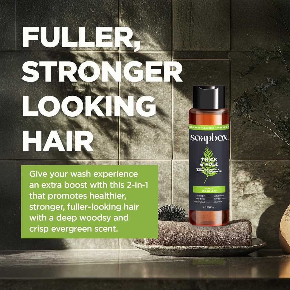 Soapbox cabello con volumen y cuerpo tras lavado 2 en 1