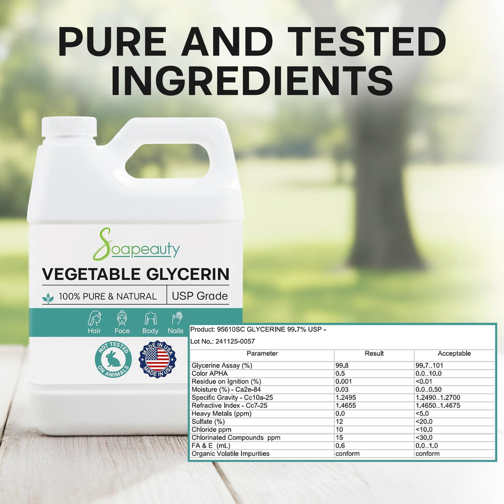 Soapeauty glicerina vegetal, aplicación cosmética para cremas, piel suave