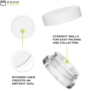 SODO LOCO contenedor hermético 7 ml, ayuda a conservar productos frescos.