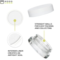 SODO LOCO contenedor hermético 7 ml, ayuda a conservar productos frescos.