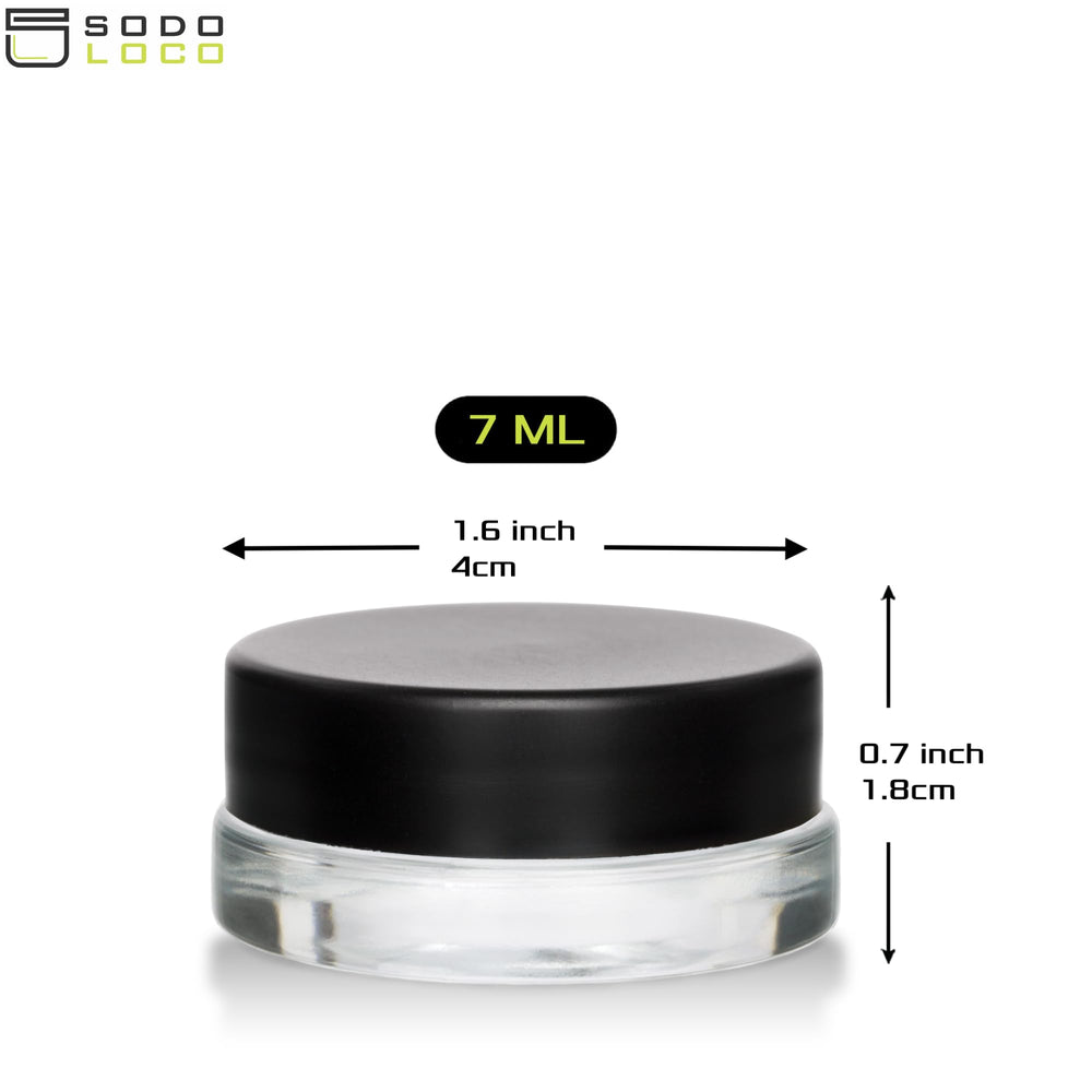 Frasco SODO LOCO 7ml con tapa mate y cierre hermético.