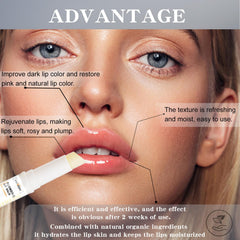 Soelegant exfoliante labial, textura cremosa y refrescante para labios.