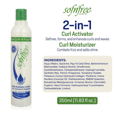 SOF N' FREE crema activadora de rizos, definición suave para todo tipo de cabello.
