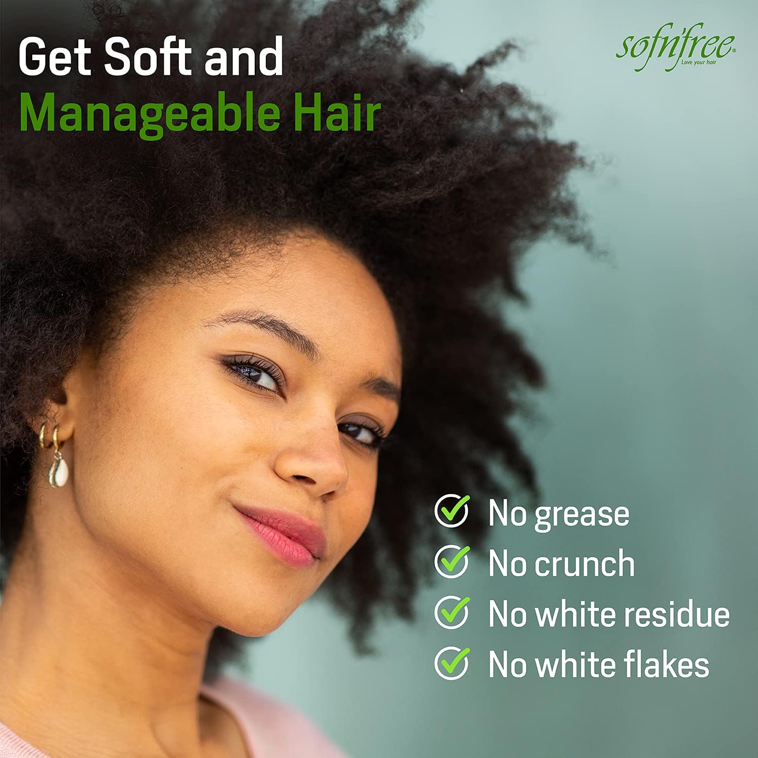 SOF N' FREE rizos suaves y definidos con control de frizz diario.