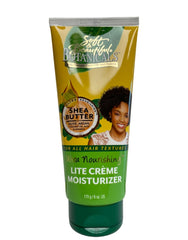 Soft & Beautiful crema hidratante Ultra Ligera vertido de la botella para hidratación rápida.
