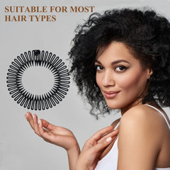 Soft 'N Style diadema circular con ajuste universal para cabello grueso