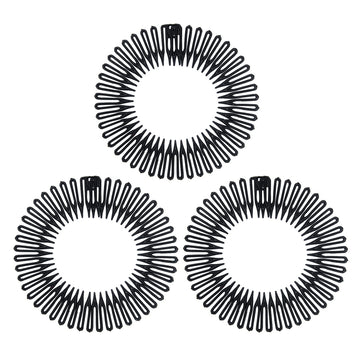 Soft 'N Style diadema circular flexible con dientes para fijar peinados sin resbalón