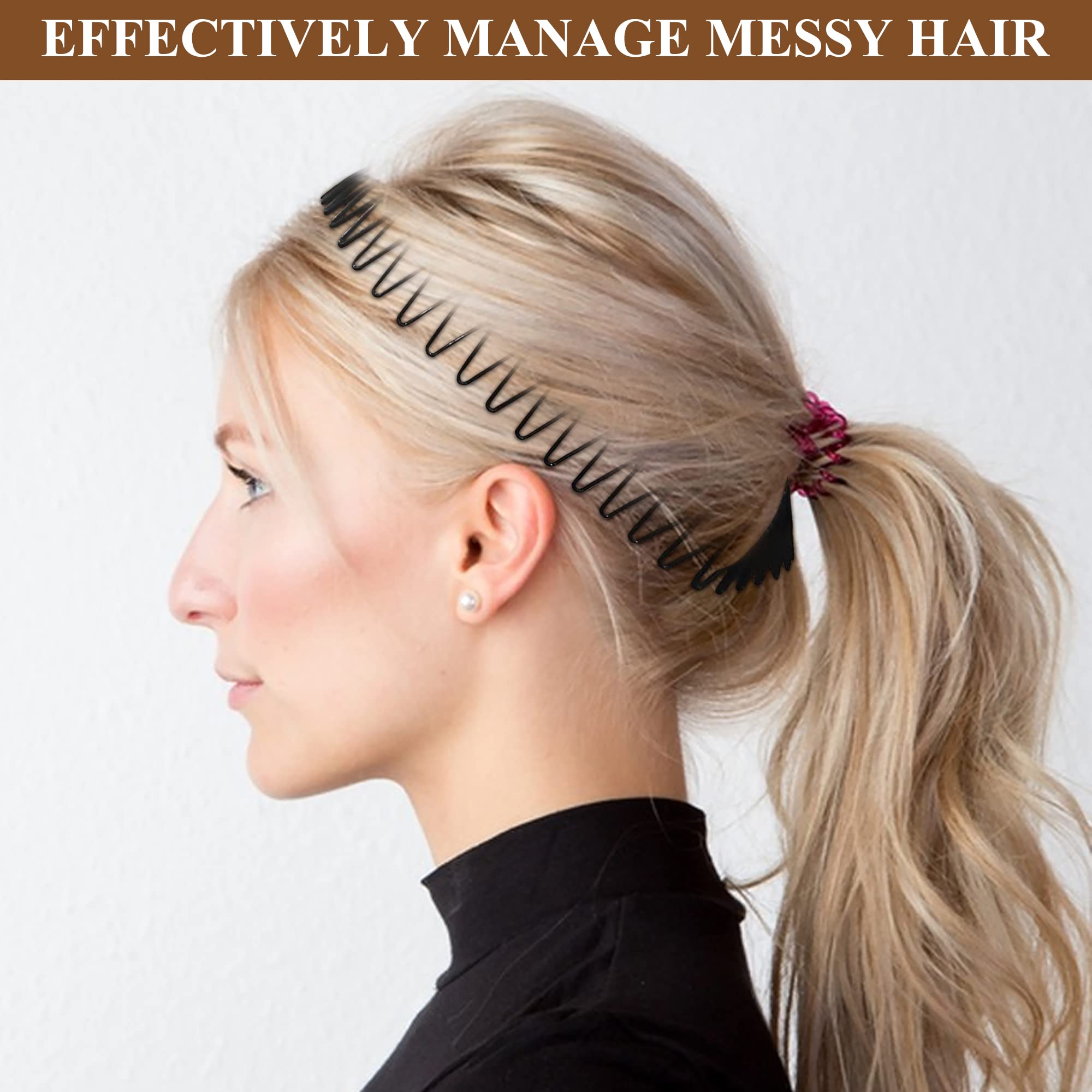 Soft 'N Style diadema para cabello grueso con diseño circular y dientes