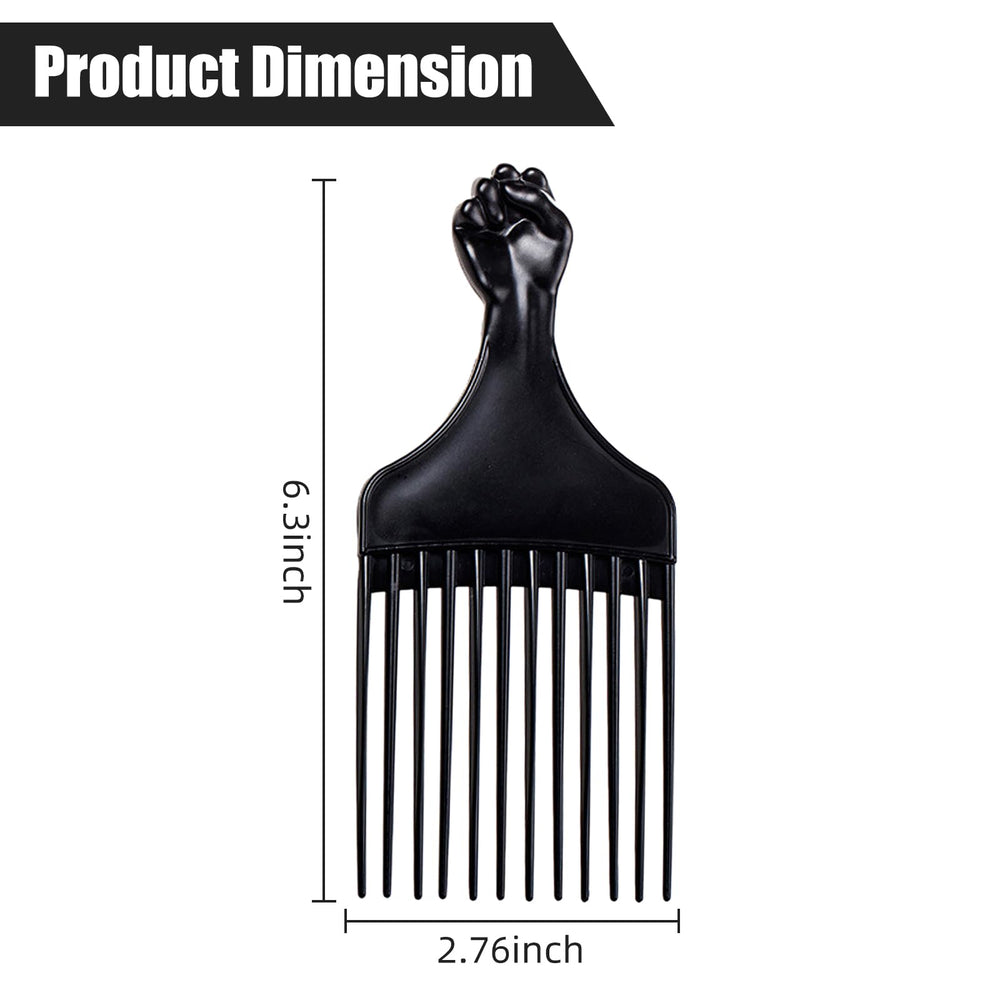 Soft 'N Style peine afro con dientes anchos para desenredar rizos sin tirar.