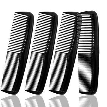 Soft 'N Style: conjunto de 4 peines negros para peinados rápidos en casa.