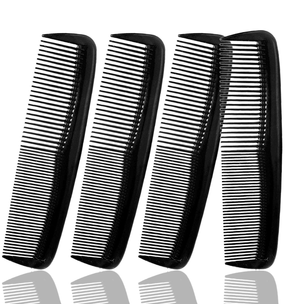 Soft 'N Style: conjunto de 4 peines negros para peinados rápidos en casa.
