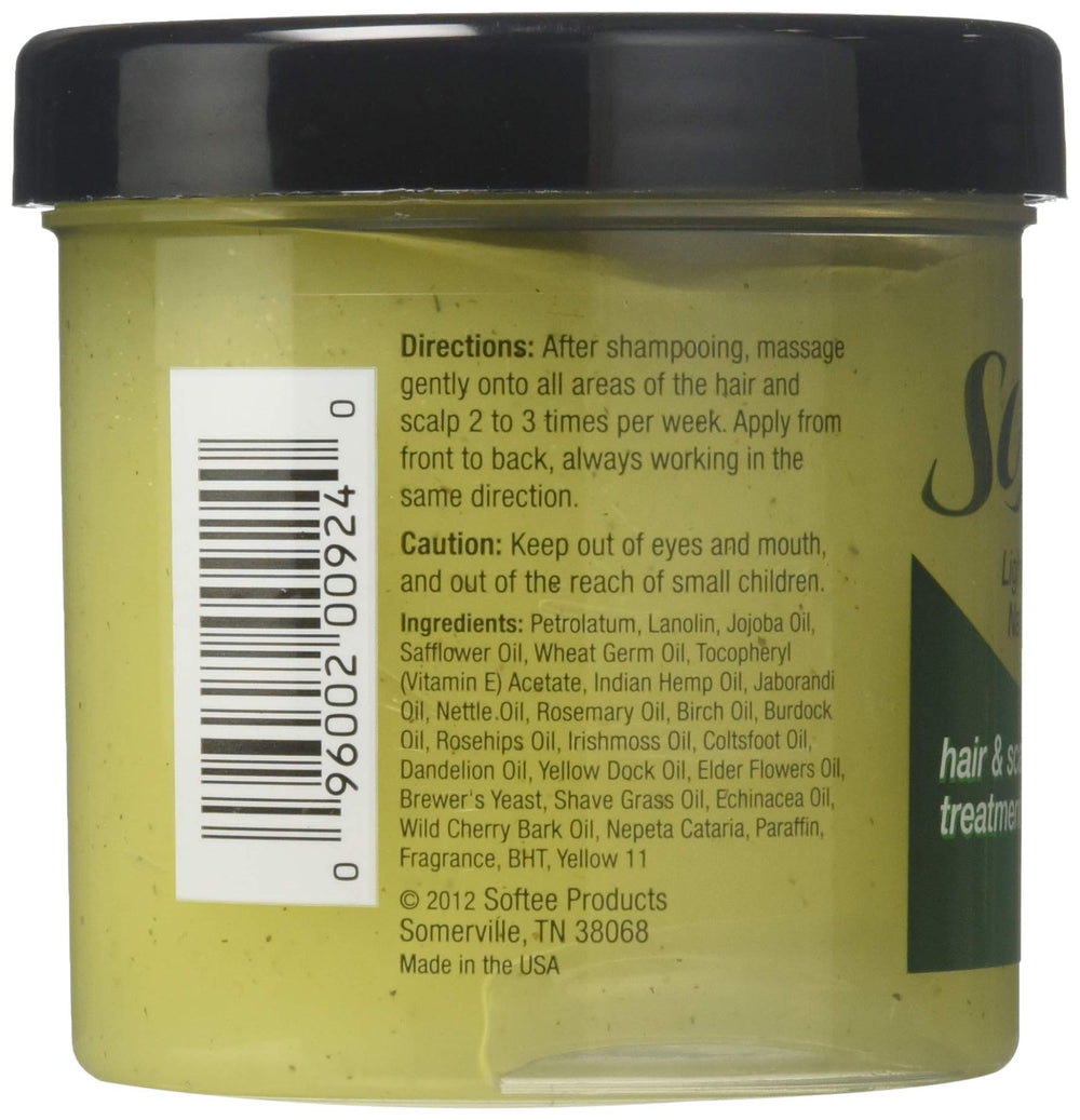 Softee Aplicación suave para cuero cabelludo con cáñamo indio y nutrido.