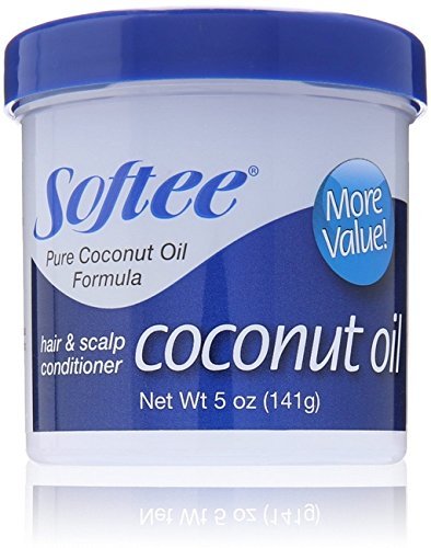 Acondicionador Softee con aceite de coco en botella para cabello suave y nutrido