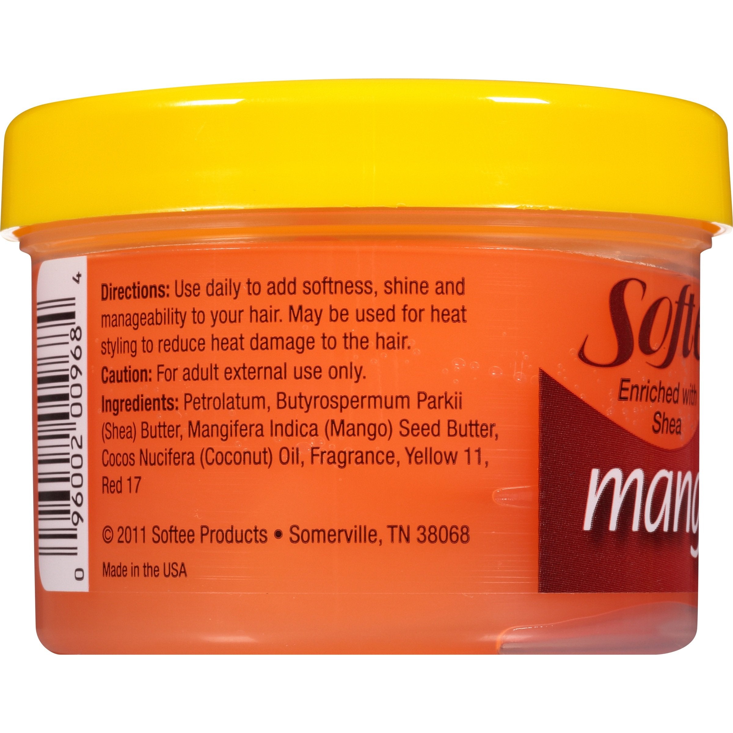 Softee Mango Shea Butter Daily Hair Dress, textura cremosa ideal para peinar