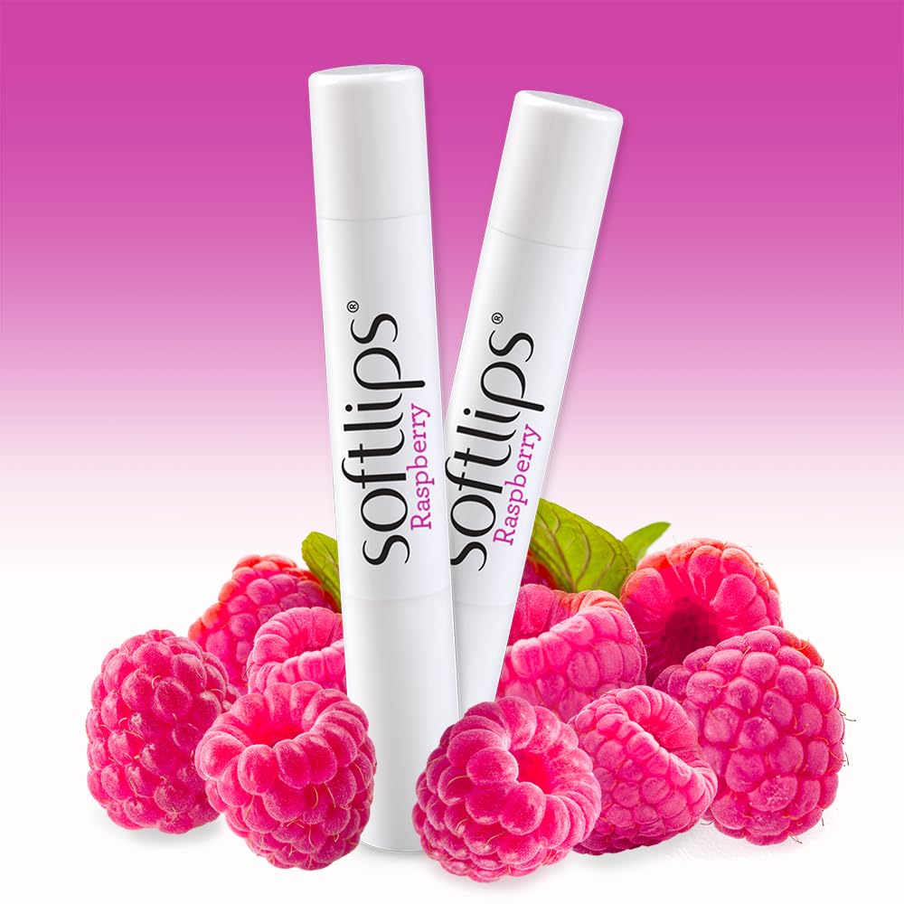 SoftLips Bálsamo Frambuesa dos unidades, hidratación duradera para llevar contigo.