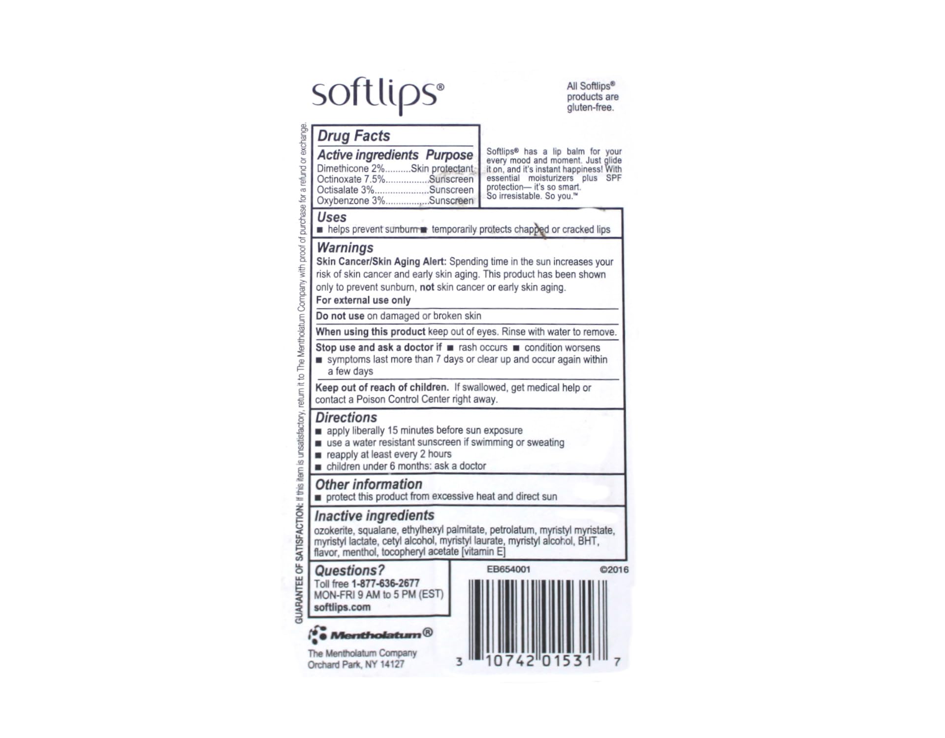 SoftLips empaque doble cereza: práctico para llevar en bolsa o viaje.