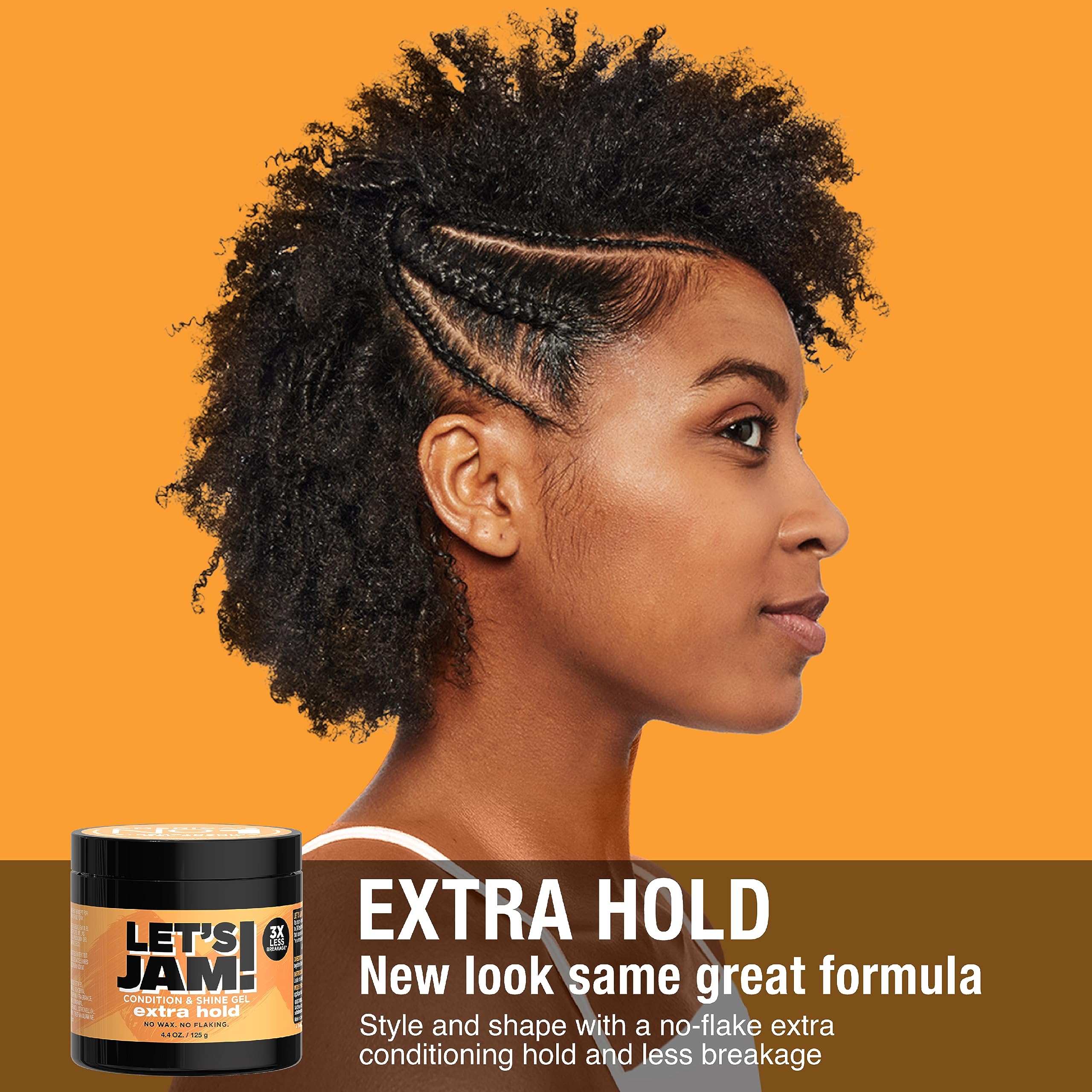 Control de frizz con gel de peinado SoftSheen-Carson para definición precisa.