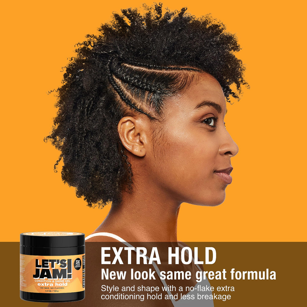 Control de frizz con gel de peinado SoftSheen-Carson para definición precisa.