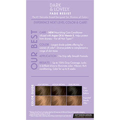 SoftSheen Dark and Lovely, brillo sedoso con argán y vitamina E para cabello suave.
